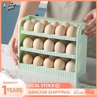 3 Layer Egg Tray Three Layer Grids Egg Crisper Egg Fresh Box Refrigerator Tray Container Egg Storage