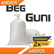 Large Plastic Sack Guni Woven Sacks PP Sack Bag Gunny Sack Bag White10-100kg Heavy Soil Garbage Reno