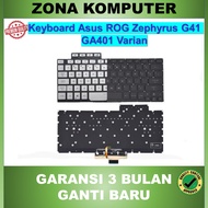 Asus ROG Zephyrus G41 GA401 GA401I GA401U GA401M Silver Backlight Backlite Backlit Keyboard