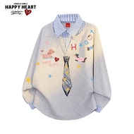CHARLES JANGS HAPPY HEART | เสื้อคลุมแขนยาวปลอมสองชิ้น