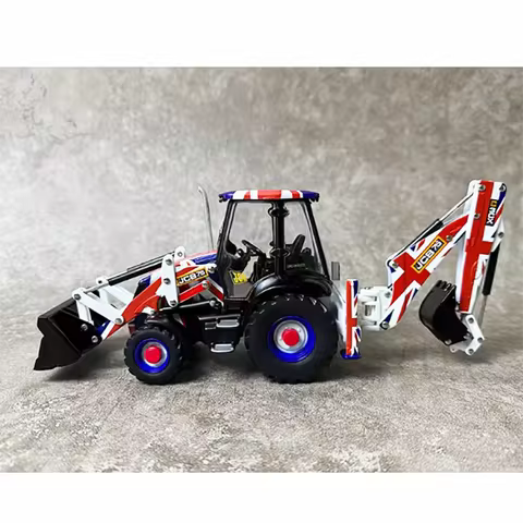 1:32 Scale ERTL JCB 3CX Excavator Loader Alloy Model 75th Anniversary Edition Model Decoration Gift 