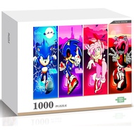 Knuckles Amy Rose Shadow Rouge Sonic Stick Amy EXE Tiles Wooden Jigsaw Puzzle Anime Intellectual Gam