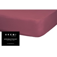 Akemi Super Single Bed Fitted Bedsheet Bed Sheet (107cm x 190cm + 25cm )