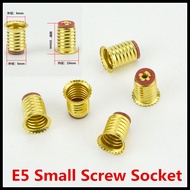 E5 small light bulb base E5 small screw socket light bulb socket base E5 small light shell light soc