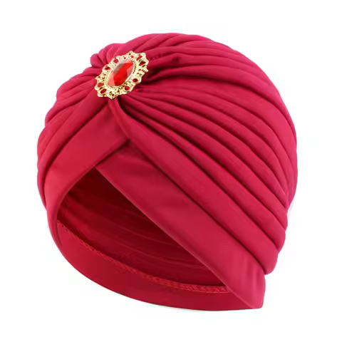 Casual Twist Retro Ethnic Turban Hat Headbands Turban Chemotherapy Cap Headwear Turban Hat Women