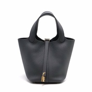 HERMES Picotin 18 - 霧霾灰香檳金