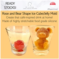 [READY STOCKS] Rose and Bear Ice Cube Jelly Silicone Mould