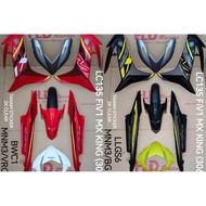 (MX KING 306) Coverset cover set tanam sticker (HLD Racing) yamaha lc135 v8 Fi 135lc v8 Fi LLGS6 + M