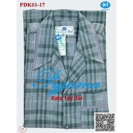 Bộ Pyjama HUONGTAM Kate tay dài nam cao cấp(PDK01). Chất liệu Kate loại tốt:  mềm mại, thoáng mát, k