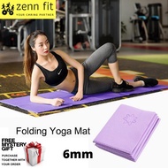 Foldable Yoga PVC Non-slip Yoga Mat for Travel Household