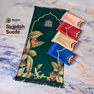 Practical Foldable Suede Prayer Rug, Medium Small Size Prayer Rug, Turkey Prayer Rug