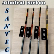 Joran.puyu SANTEC ADMIRAL Carbon pole puyu.pancing puyu,Joran sepat Rod puyu