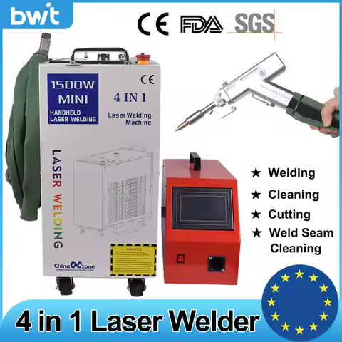 BWT Fiber Laser Welding Machine 1500W Handheld 4 in 1 Welding Cleaning Cutting Soldering Machine Las
