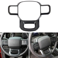 POSSBAY Car Steering Wheel Cover Trim Carbon Fiber Style Sticker For Ford F-150 F-250 F-350 Expediti