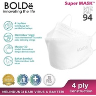 BOLDe masker 4D n Kf94 4 ply | N MASKER SURGICAL 4D BOLDe | MASKER MED