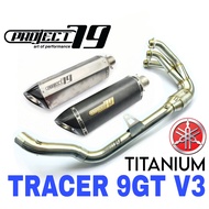 Project79 Exhaust Yamaha Tracer9GT V3 Full System Stainless Steel Manifold + Titanium Muffler Motor 