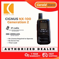 *FREE DATA FOR 1 YEAR* Cignus NX-100 NX100 Gen2 POC Network IP Two Way Radio - Worldwide Coverage