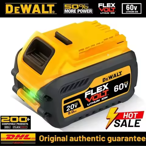 ️100% Genuine dewalt 20v battery 20V/60V 2AH/5AH 6AH/9AH Rechargeable Lithium Ion Battery Dewalt DCB