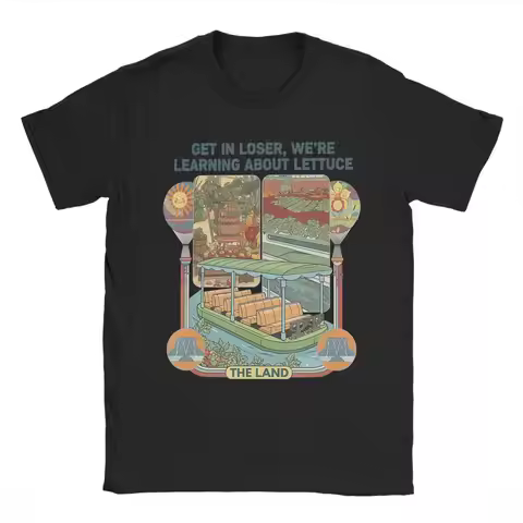 Men Get in Loser We’re Gonna Learn About Lettuce T Shirt Cotton Tops Vintage Short Sleeve Round Neck