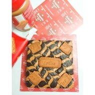 Brownies Biscoff bisquit biskut biscoff premium bronis dark chocolate cake lotus bisquit