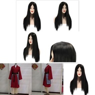 Elegant Mulan Hanfu Cosplay Outfit for Women and Girls with Full Wig Set