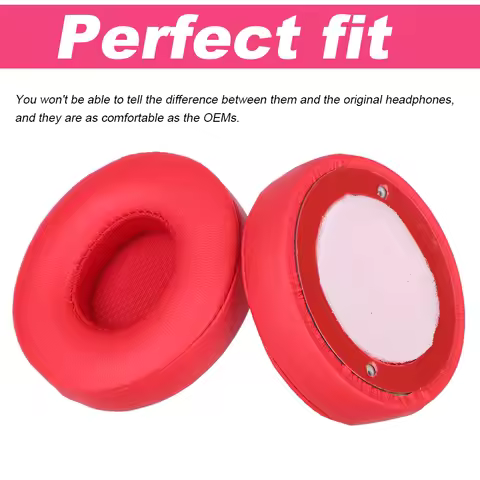 Headphone Earpads Protein Leather Cushions Cover Earmuff Ear Cups Repair Parts for Beats Solo 2 & So
