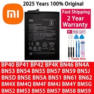 Battery For  Mi Redmi Note Poco CC9 K20 F2 F3 K30 M3 X3 M4 K40 X4 X5 7 8 8A 8T 9 9T 10 10S 10T 11 11