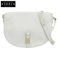 Mulberry Tessie Satchel 樹形 Logo 按扣單肩包，女士，白色 [二手]