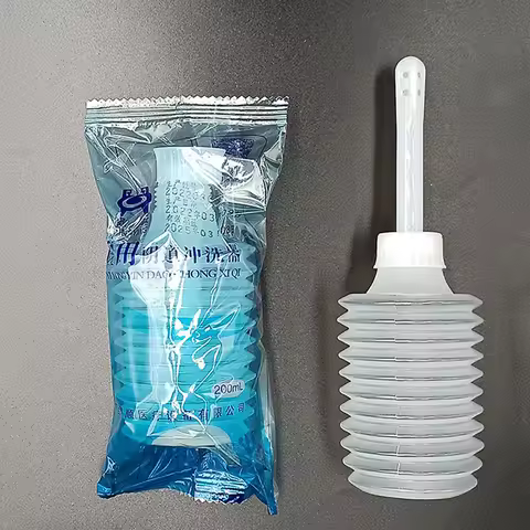 200ml 8Holes Vaginal Anal Douche Retractable Wash Cleaning Disposable Anus Clean Supplies Female Hea