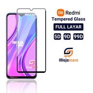 LAYAR Tempered Glass Full Screen 5D Redmi 9 9a 9c 9c NFC 9 Prime 9i 9t 8 8a 8a Pro 7 7a 6 6a 5a 5+ 4