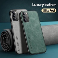 Luxury Leather Case For Samsung Galaxy Note20 Ultea Note10 9 8 Cover With Metal Plate Support Car Hold For Galaxy S10 S9 S8 Plus