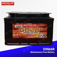 Motolite Gold DIN66R ( Reverse ) Maintenance Free Battery ( with 21 mos warranty )