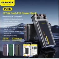 Bank Kuasa AWEI  Powerbank P144k P142K P33k P20k P19K P7K P6K P47K P103K P75K P78K P37K P18 P168k P1