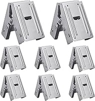 Gisafai 8 Pcs Steel Saw Horse Brackets Galvanized Metal Sawhorse Bracket with 220lb / 100kg Capacity
