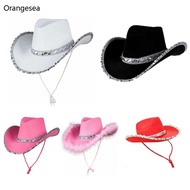 Orangesea Cowgirl Party Hats Cowboy Hat Funny Cowgirl Cosplay Red Cowboy Hat Costume
