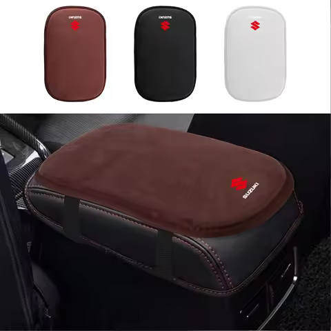 Car Accessories Suede Armrest Mat Arm Rest Protection Cushion for Suzuki Swift Jimny Vitara Samurai 