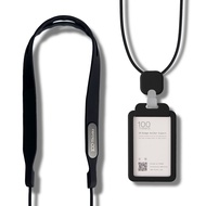 [Baisi-Strongest Combination] C4 Fun Card Holder+NL18 Silicone Lanyard Id Holder Identification