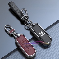 Key Cover Case Car Remote Key Protector Holder for Mazda 2 3 5 6 Demio Axela Atenza Biante MPV CX3 CX4 CX5 CX7 CX8 CX9 MX5 Leather and Metal Key Accesseries