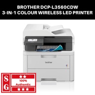 Brother DCP-L3560CDW 3-in-1 Colour Wireless LED Laser Printer Wireless Printer Laser Printer Scanner