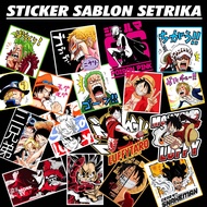 Dtf Polyflex Anime One Piece Ironing Sticker Screen Printing Jujutsu Kaisen Spy X Family Sticker Anya Forger Sticker Screen Printing Custom Unit