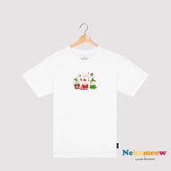 Louis Montini (Nekomeow) เสื้อยืด T-Shirt ผ้าคอตตอน 100% Super soft (Christmas Meow Ver.1) LMTM08