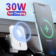 30W Magnetic Wireless Chargers Car Air Vent Phone Holder For iPhone 12 13 14 Pro Max Induction Charger Fast Charging Station