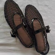 Hollow Mesh Ballet Flats