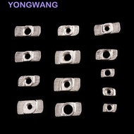 YONGWANG Nuts Fasteners EU Standard Multi Size Home Improvement M3-M8 T-Slot Aluminum Profiles