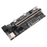 [HOT SELL] TISHRIC VER 12X/010 Temperature Riser 6Pin PCI-E PCIE PCI Express Card GPU 1X X16 USB Mining Cable Digital Video Card
