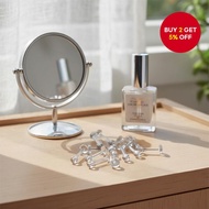 8mm transparent acrylic silicone lip piercing sets - faux septum accessories