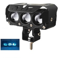 Lampu Sorot Mini 3 Mata 4 Mata Devil Super Terang Lampu Sorot LED Senjata Laser Cahaya Iblis Arus DC