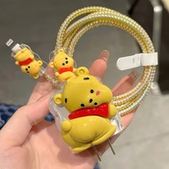 Iphone charger Protector 18w2w Bear kitten iphone charger Head Cable Protector iphone Adapter Protec