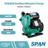 SHIMGE PW Series Surface Booster Pumps, Automatic Stop & Run PW125F / PW250F / PW370F / PW550F / PW7