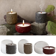 Gam Popi Ruang Bulat Penyimpanan Kotak Penyimpanan Mangkuk Corak Bulan Cawan Lilin Aromaterapi Plast